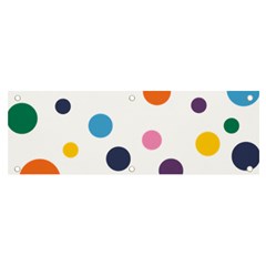 Polka Dot Banner And Sign 6  X 2  by 8989