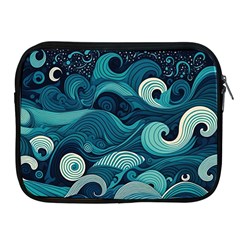 Waves Ocean Sea Abstract Whimsical Abstract Art Apple Ipad 2/3/4 Zipper Cases by Ravend