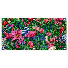 Dazzling Watercolor Flowers Banner And Sign 4  X 2  by GardenOfOphir