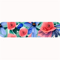 Classy Watercolor Flowers Large Bar Mat by GardenOfOphir