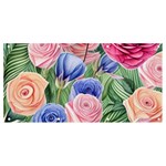 Cheerful Watercolor Flowers Banner and Sign 8  x 4  Front