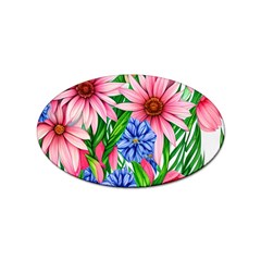 Exotic Tropical Flowers Sticker Oval (10 Pack) by GardenOfOphir