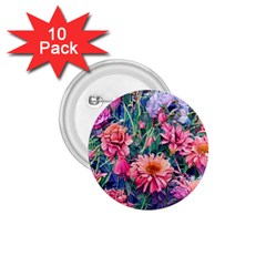 Retro Floral 1 75  Buttons (10 Pack) by GardenOfOphir