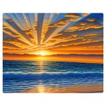 Sunset Scenic View Photography Premium Plush Fleece Blanket (Medium) 60 x50  Blanket Front