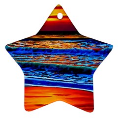 Island Dreams Star Ornament (two Sides) by GardenOfOphir