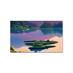 Astonishing Lake View Sticker Rectangular (100 Pack) by GardenOfOphir
