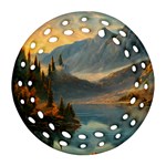 Dazzling Sunset Round Filigree Ornament (Two Sides) Back