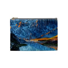 Majestic Lake Landscape Cosmetic Bag (medium) by GardenOfOphir