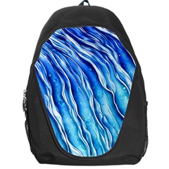 Nature Ocean Waves Backpack Bag by GardenOfOphir