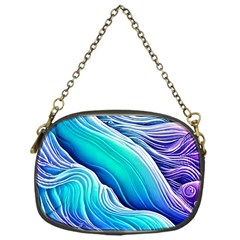 Ocean Waves In Pastel Tones Chain Purse (one Side) by GardenOfOphir