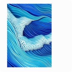 Waves Blue Ocean Large Garden Flag (two Sides) by GardenOfOphir