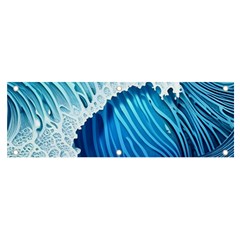 Beach Wave Banner And Sign 6  X 2  by GardenOfOphir
