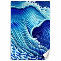 Wave Canvas 24  X 36  by GardenOfOphir