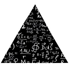 E=mc2 Text Science Albert Einstein Formula Mathematics Physics Wooden Puzzle Triangle by Jancukart