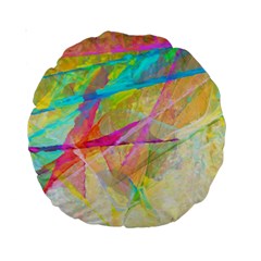 Abstract-14 Standard 15  Premium Round Cushions by nateshop
