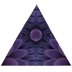 Gometric Shapes Geometric Pattern Purple Background Wooden Puzzle Triangle by Ravend