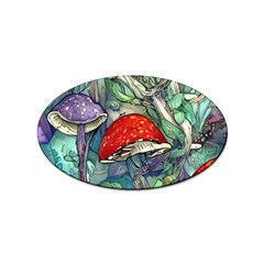 Necromancy Mushroom Sticker Oval (10 Pack) by GardenOfOphir