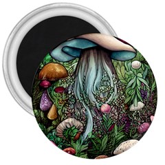 Craft Mushroom 3  Magnets by GardenOfOphir