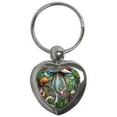 Craft Mushroom Key Chain (heart) by GardenOfOphir