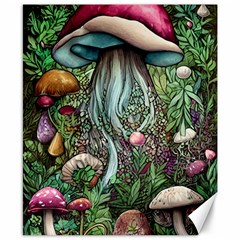 Craft Mushroom Canvas 8  X 10  by GardenOfOphir