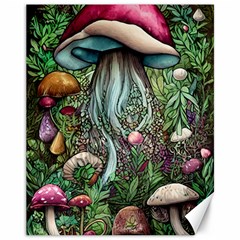 Craft Mushroom Canvas 11  X 14  by GardenOfOphir