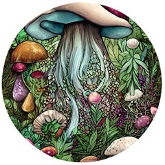 Craft Mushroom Wooden Bottle Opener (round) by GardenOfOphir