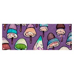 Foraging For Mushrooms Banner And Sign 8  X 3  by GardenOfOphir
