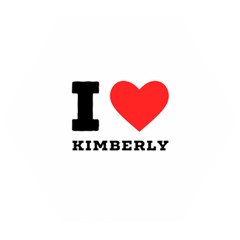 I Love Kimberly Wooden Puzzle Hexagon by ilovewhateva