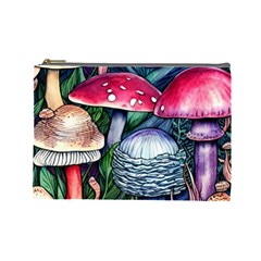 Foraging Mushroom Cosmetic Bag (large) by GardenOfOphir