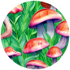 A Forest Fantasy Wooden Puzzle Round by GardenOfOphir