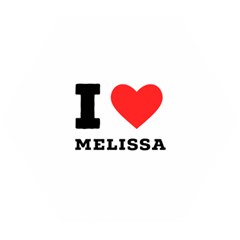 I Love Melissa Wooden Puzzle Hexagon by ilovewhateva