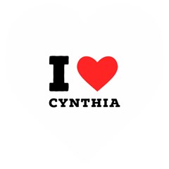 I Love Cynthia Wooden Puzzle Heart by ilovewhateva