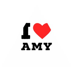 I Love Amy Wooden Puzzle Triangle by ilovewhateva