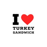 I love turkey sandwich Deluxe Canvas 14  x 11  (Stretched) 14  x 11  x 1.5  Stretched Canvas