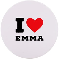 I Love Emma Uv Print Round Tile Coaster by ilovewhateva