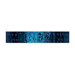 Artificial Intelligence Network Blue Art Premium Plush Fleece Scarf (mini) by Semog4