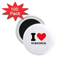 I Love Virginia 1 75  Magnets (100 Pack)  by ilovewhateva