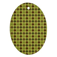 Pattern 255 Oval Ornament (two Sides) by GardenOfOphir