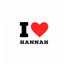 I Love Hannah Wooden Puzzle Square by ilovewhateva