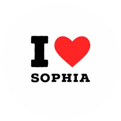 I Love Sophia Wooden Puzzle Round by ilovewhateva