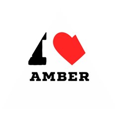I Love Amber Wooden Puzzle Triangle by ilovewhateva