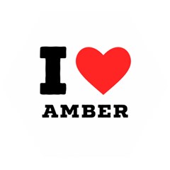 I Love Amber Wooden Puzzle Hexagon by ilovewhateva