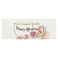 Happy Monday Banner And Sign 8  X 3  by SychEva
