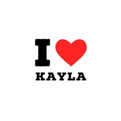 I Love Kayla Wooden Puzzle Square by ilovewhateva