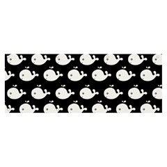 Cute Whale Illustration Pattern Banner And Sign 8  X 3  by GardenOfOphir