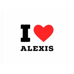 I Love Alexis Premium Plush Fleece Blanket (medium) by ilovewhateva