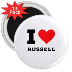 I Love Russell 3  Magnets (10 Pack)  by ilovewhateva