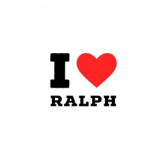 I Love Ralph Wooden Puzzle Heart by ilovewhateva