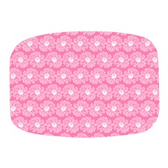 Pink Gerbera Daisy Vector Tile Pattern Mini Square Pill Box by GardenOfOphir