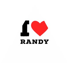 I Love Randy Wooden Puzzle Triangle by ilovewhateva
